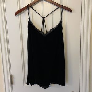 Abercrombie & Fitch Black Velvet Top